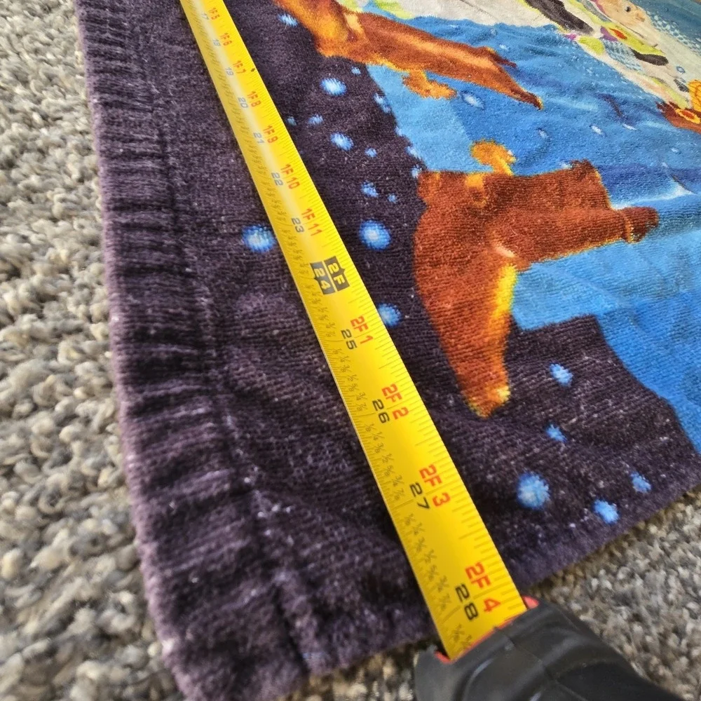 VINTAGE Disney Pixar TOY STORY Beach Towel 30x60 Woody Buzz‎ Lightyear 90s